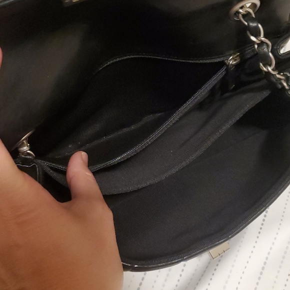 CHANEL Chocolate Bar Black Lambskin Crossbody Bag - Picture 10 of 10